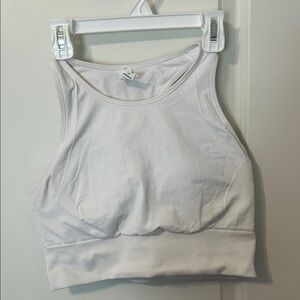 Lululemon White Women's Crop Top bra size 10 NWOT